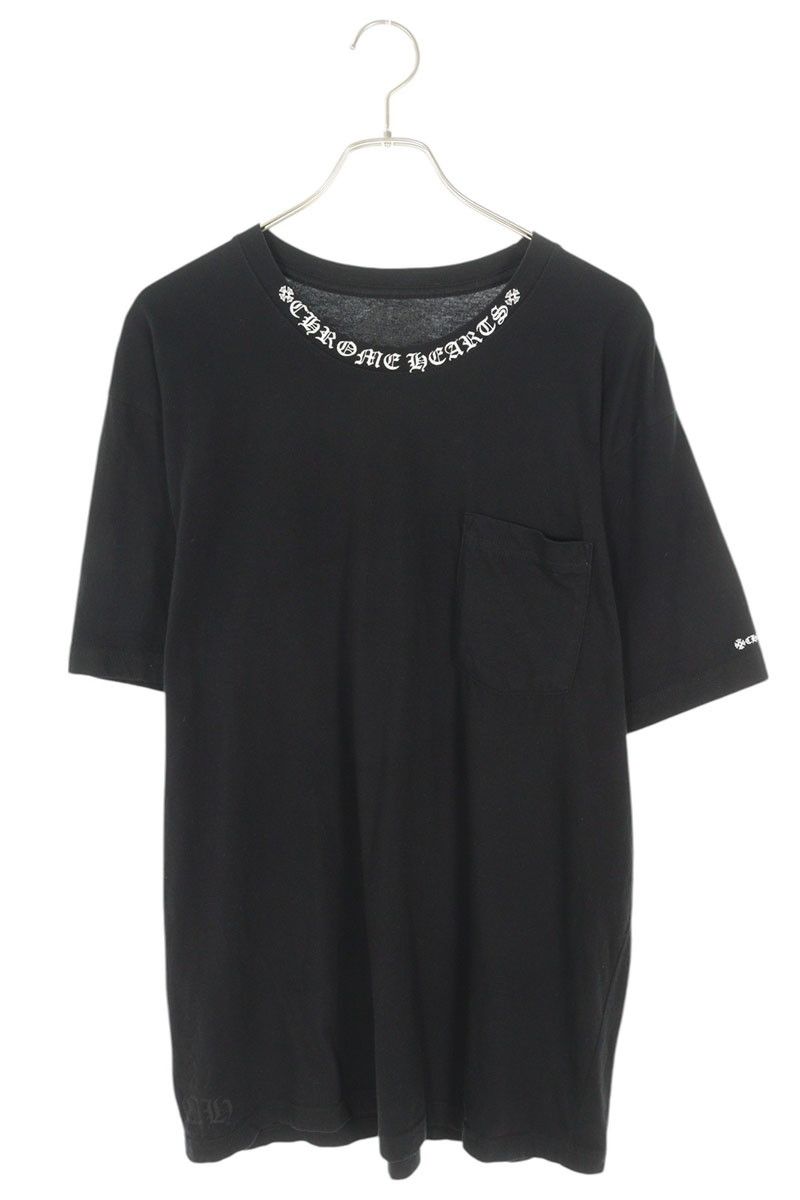 クロムハーツ CH T-SHRT/1 ネックロゴプリントTシャツ メンズ XL 格安