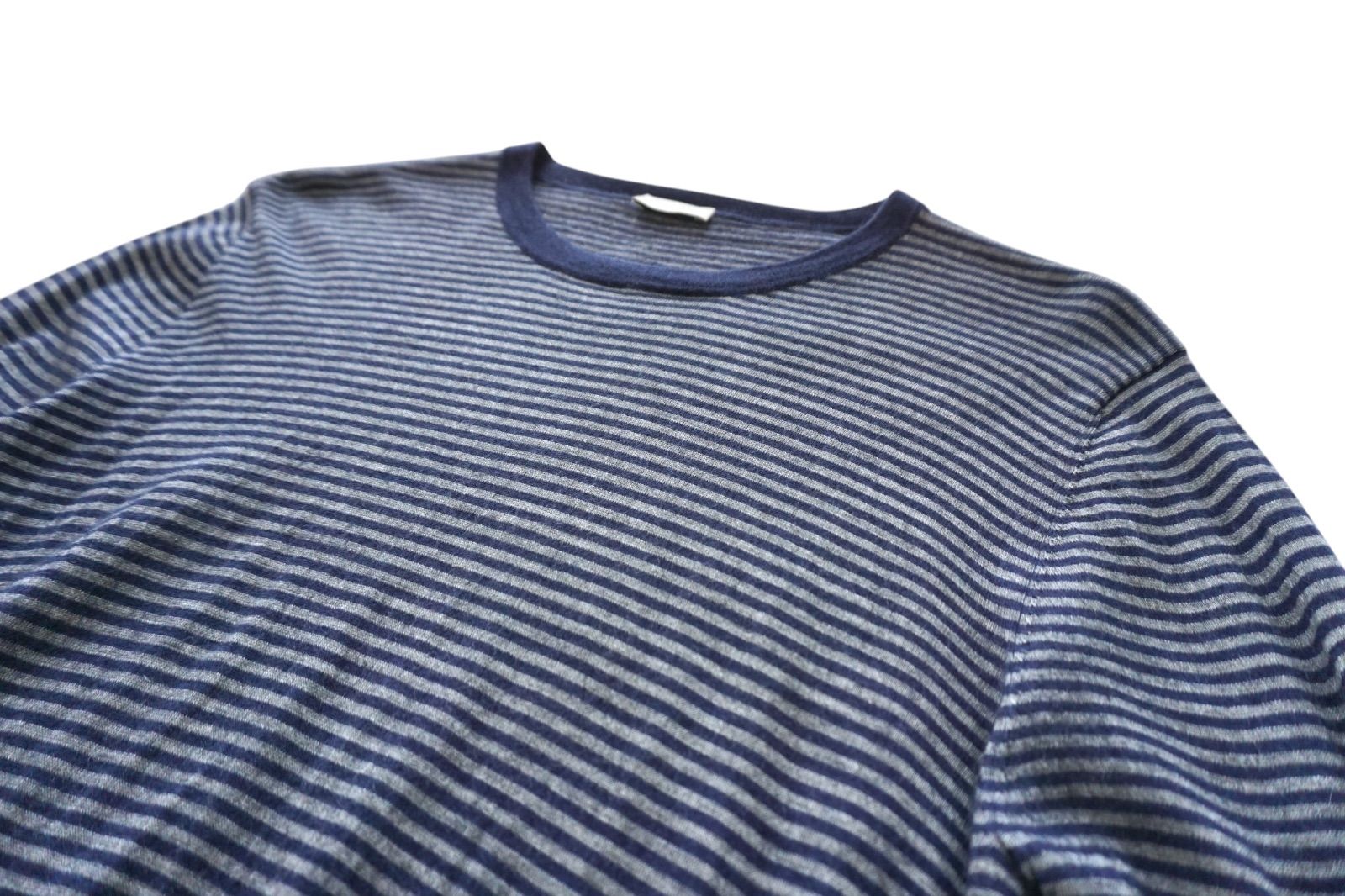 cruciani ボーダーニット cruciani クルチアーニ カシミヤ×シルク ボーダーニット - メルカリ