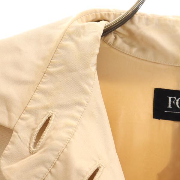 フォクシー 日本製 シルク ロングコート F ベージュ系 FOXEY