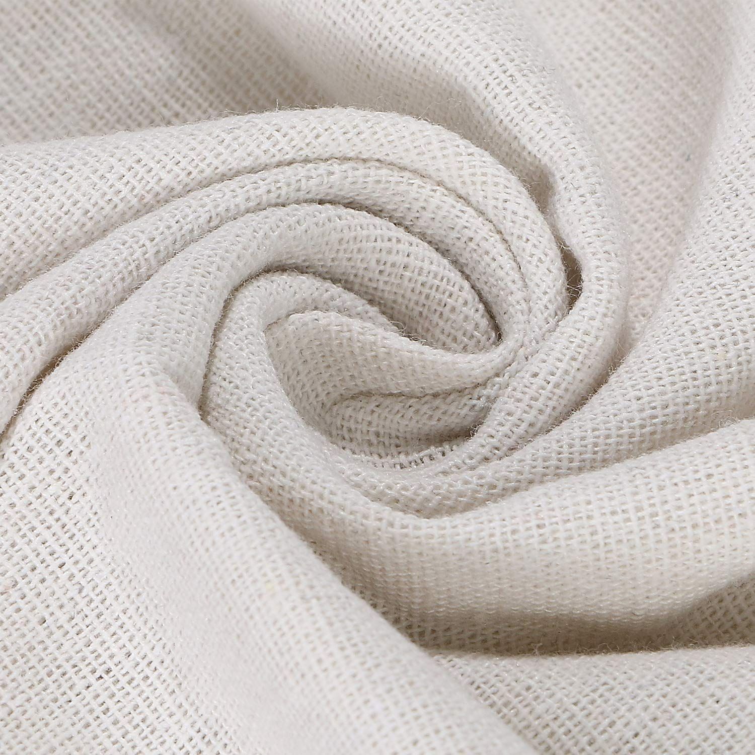 【特価商品】生地 幅150cm【カラー：白、薄いベージュ、濃いベージュ/サイズ： 手芸用 1m DIY 2m ハンドメイド 3m リネン 4m コットン 5m】 麻 (3ｍ 綿 白)