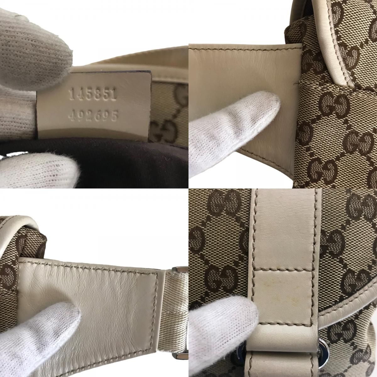 GUCCI グッチ ボディバッグ ウエストバッグ メンズ GGキャンバス 