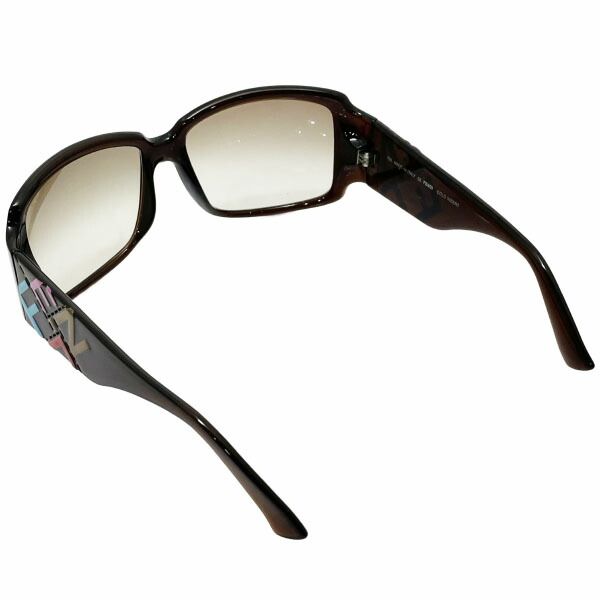 フェンディ サングラス ロゴ クリアブラウン ブラウングラデーション