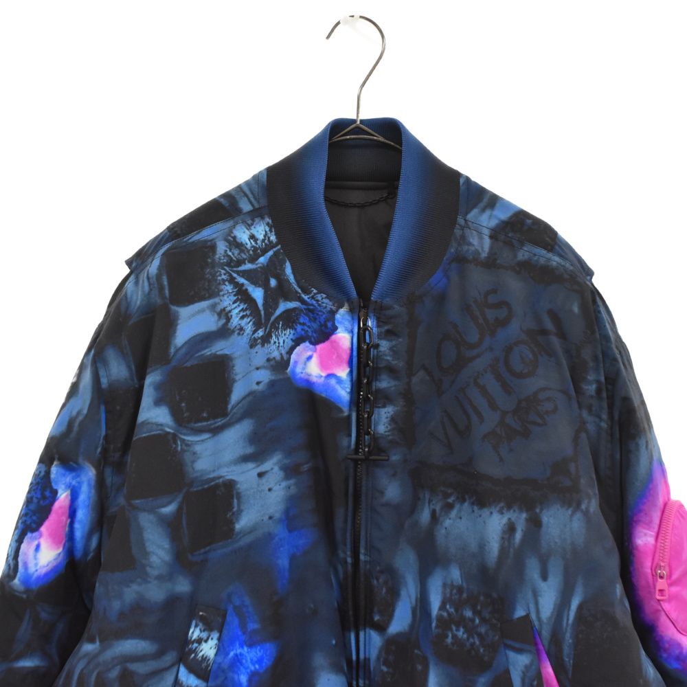 LOUIS VUITTON (ルイヴィトン) 21AW-Pre LOOK1 Solt Print Bomber 1A90JK/HLB05EDR2  A725 プレフォールルックモデル ソルトプリントナイロンボンバージャケット ソルトダミエ総柄中綿ブルゾン - メルカリ