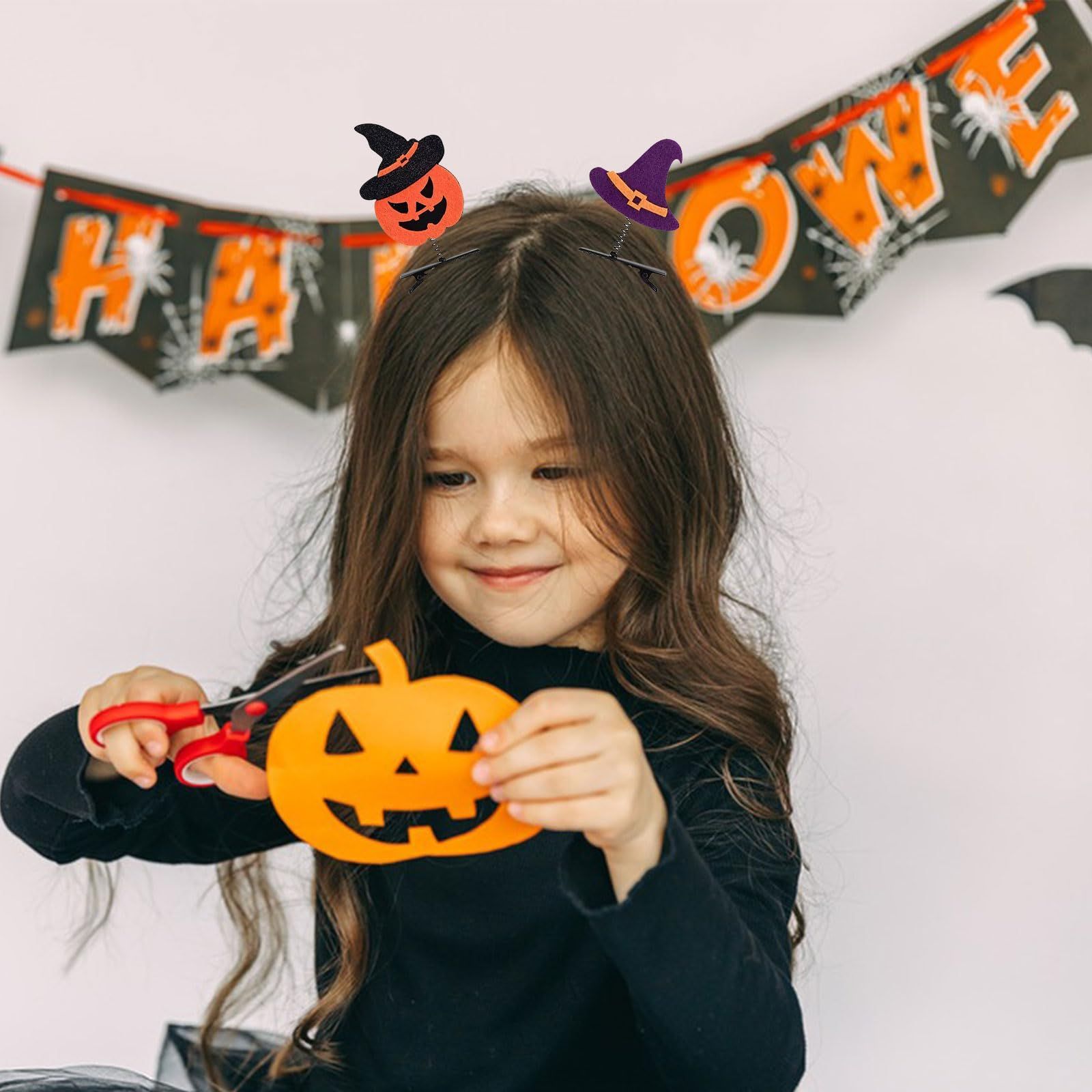 ハロウィンカボチャベビーキッズヘアクリップヘアピンヘアゴム