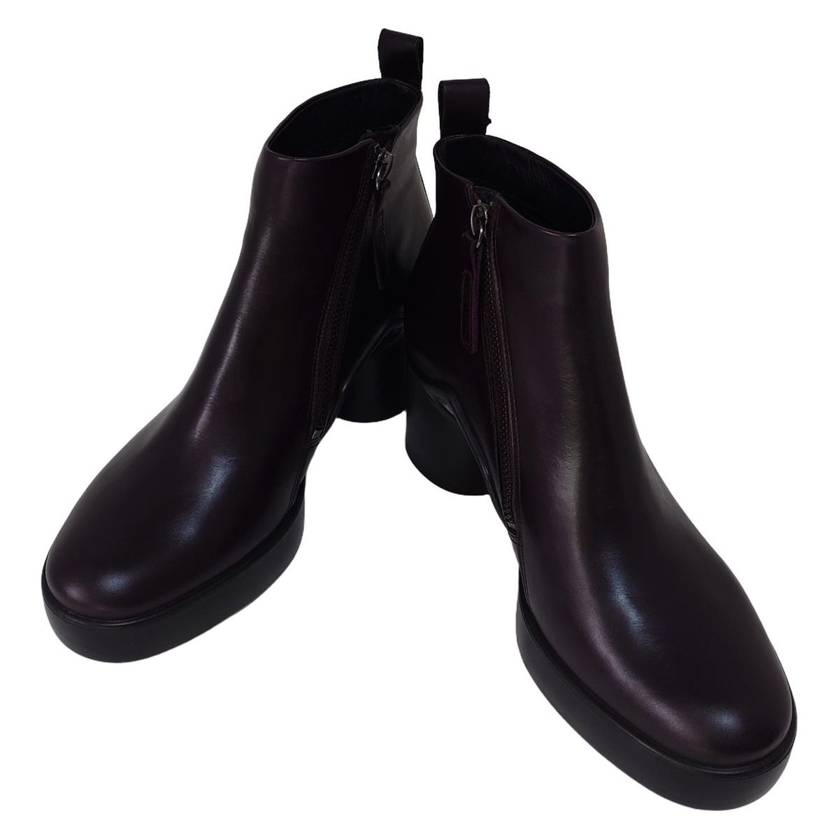 ECCO(エコー) ショートブーツ 39 レディース美品 - ボルドー