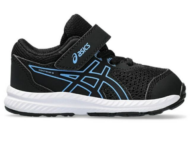 asics アシックス CONTEND 8 TS BLACK/WATERSCAPE 14.5 1014A260 3 | 靴 ベビーシューズ キッズ 子ども ランニングシューズ ジュニア耐久性 公園 遊び場 アウトドア プレゼント 軽量 運動 ローカット 簡単 