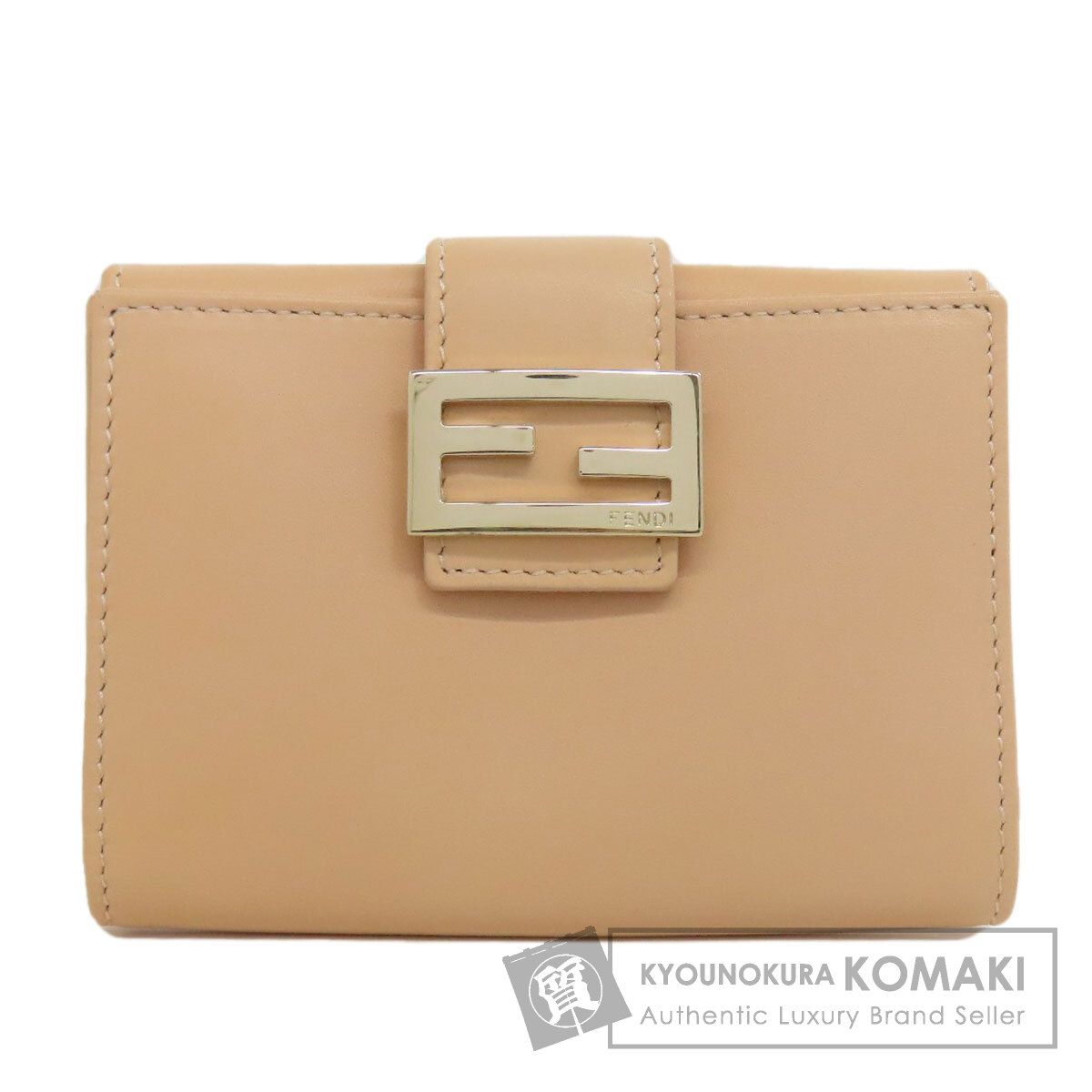 FENDI フェンディ ロゴ カードケース レザー レディース