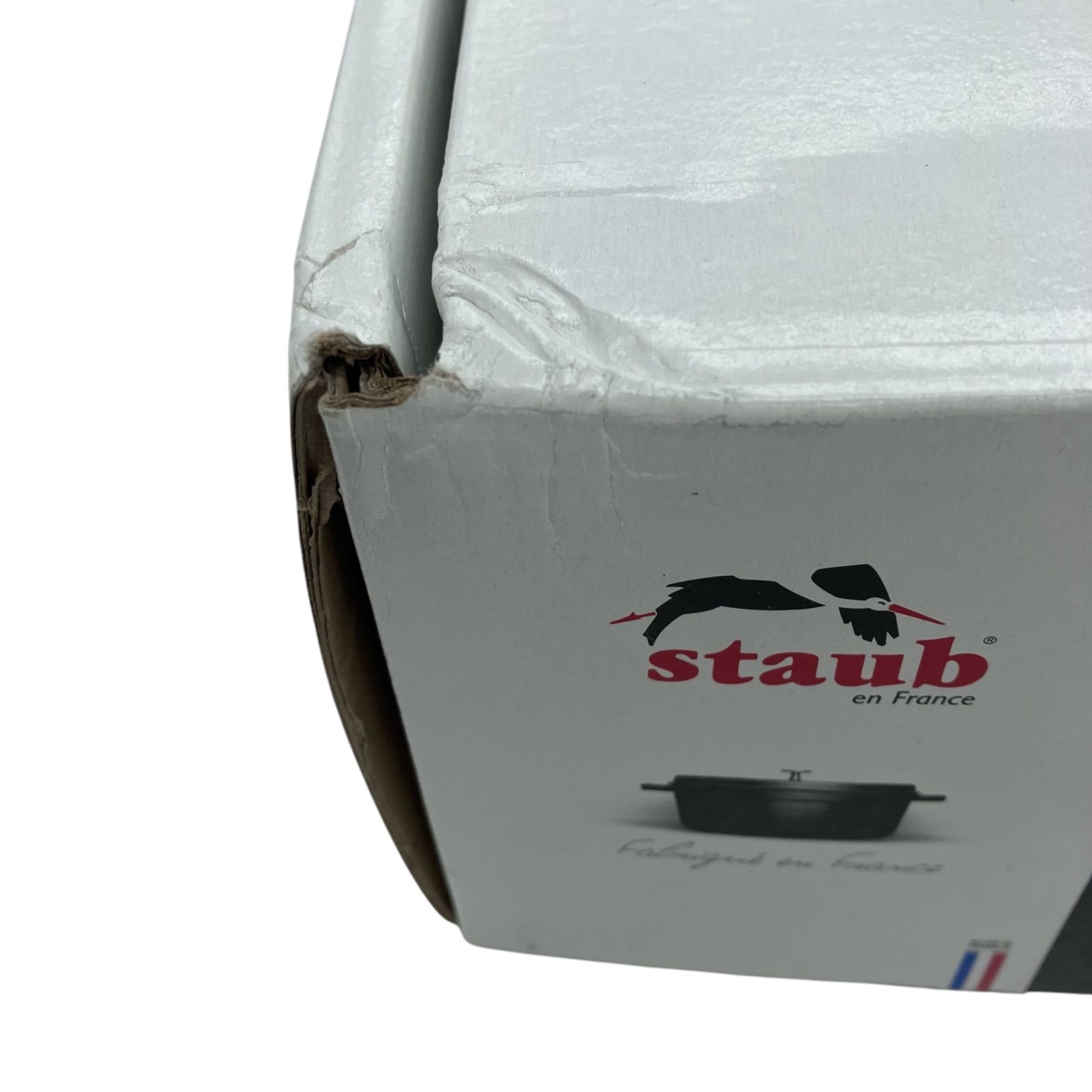 STAUBストウブ ラウンドココット グレー 20cm アニマルノブ グレー