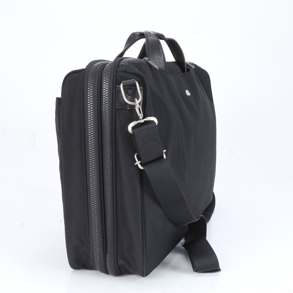 【極美品】サムソナイト ビジネスバッグ レザー 2way A4 ブラック 美品 サムソナイト☆2way ビジネスバッグ A4収納可能 ナイロン