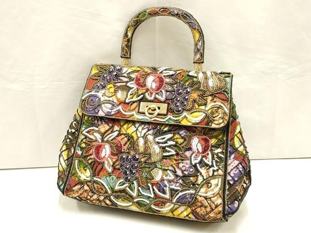 平和屋着物▽和装小物 和装バッグ Lumyはしもと ハンドバッグ ビーズ