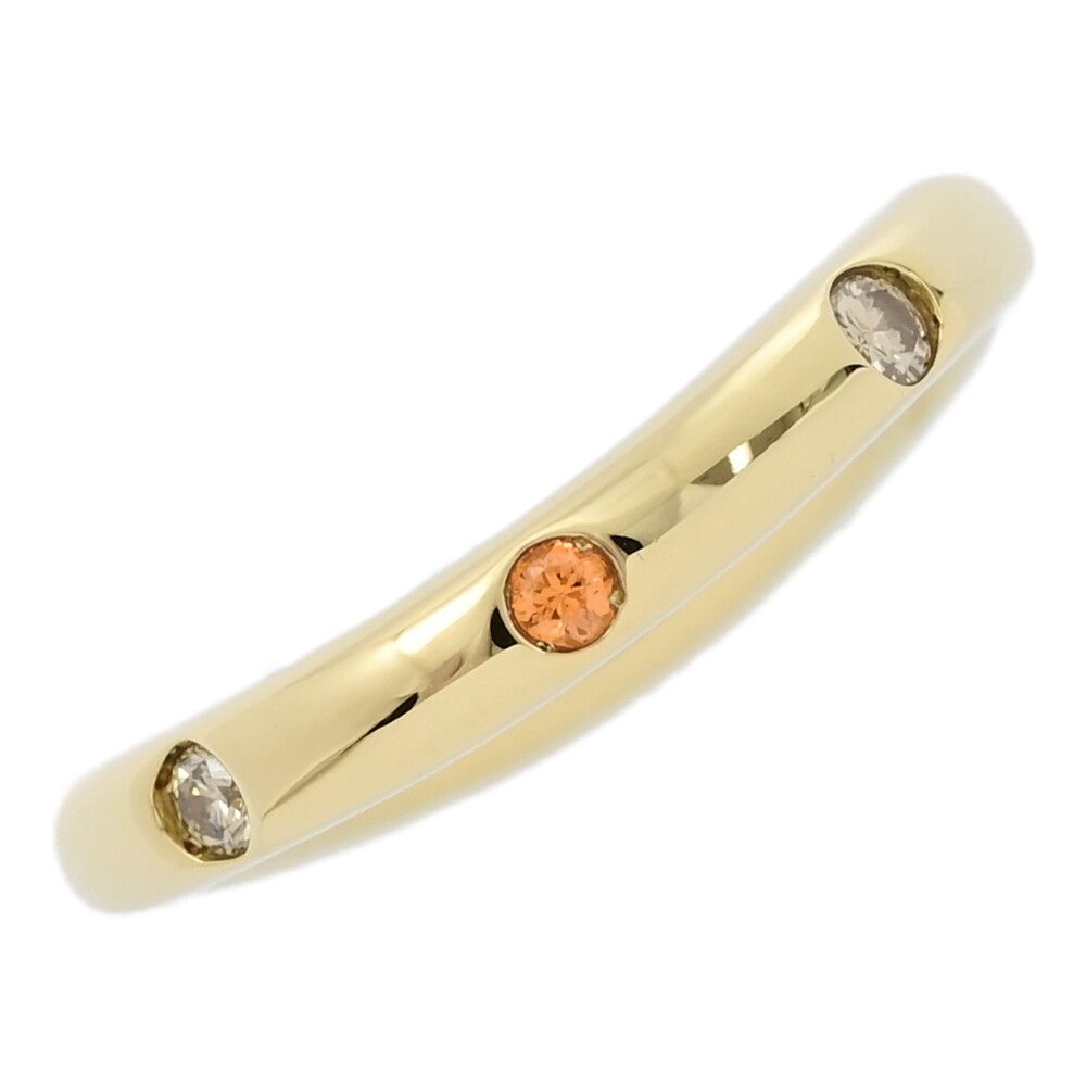 カシケイ カ0.13ct|0.13ct|カシケイバンド|KASHIKEY 2008年 8P ダイヤモンド オレンジ サファイアリング 指輪|K18BG|750-5.2g|12号 ♀ N レディース 556116