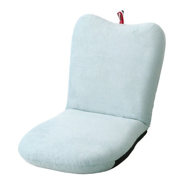 リンゴ 座椅子 約幅41cm ブルー 14段階リクライニング 日本製 軽量 大人かわいい 完成品 リビング ダイニング インテリア家具