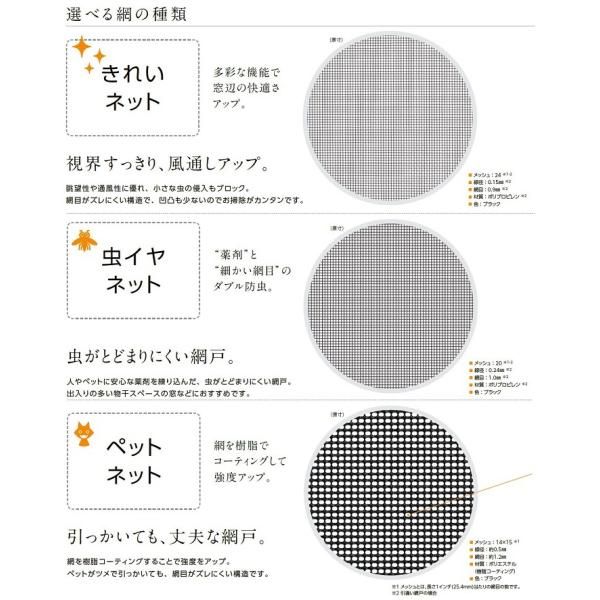 住宅設備 リフォーム網戸 引違い網戸 標準 2枚建用 特注 WS：229～1,540mm × HS：183～1,589mm LIXIL 色:ブラック(T) 網:ステンレスネット 室外引手:引手あり(位置指定必要) 戸車:偏芯 防虫モヘア:5mm