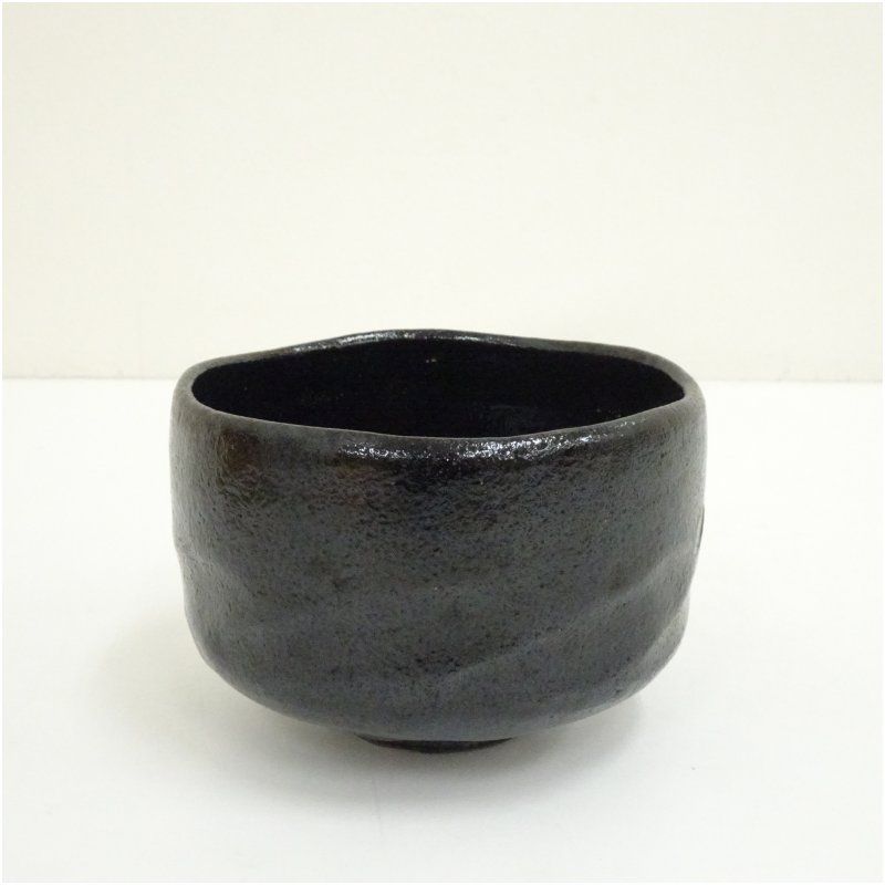 京焼 渡辺光楽造 ストア 黒楽茶碗（保護箱） 茶道 抹茶 おしゃれ 抹茶