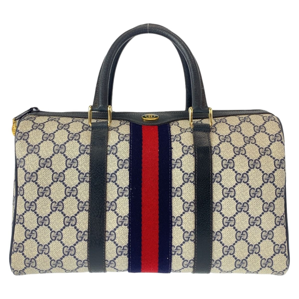 美品 GUCCI グッチ ヴィンテージ オールドグッチ シェリーライン グレー ゴールド金具 GGスプリームキャンバス ボストンバッグ  407179【中古】 - メルカリ