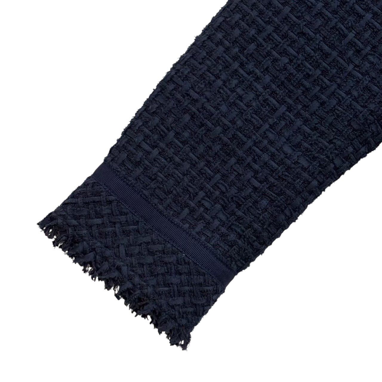 Rene ルネ ノーカラージャケット 紺 ネイビー 工場 アウター 入園式 卒