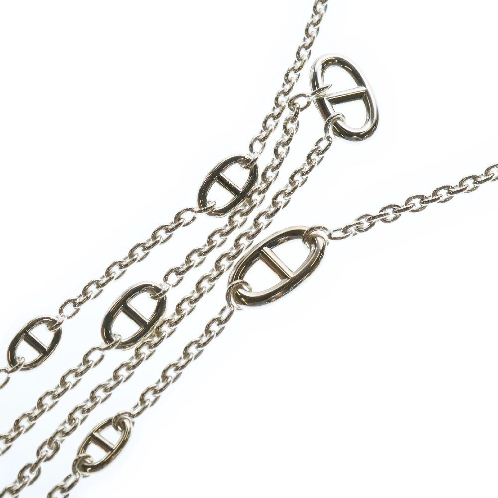 HERMES (エルメス) ファランドール ロングネックレス シルバー