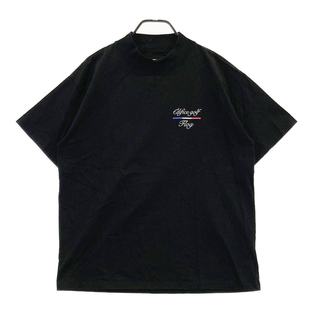 サイズ XL FLOG GOLF CLUB フロッグゴルフクラブ EDIFICE 半袖モックネックTシャツ ブラック系 240101419999 ゴルフウェア メンズ ストスト