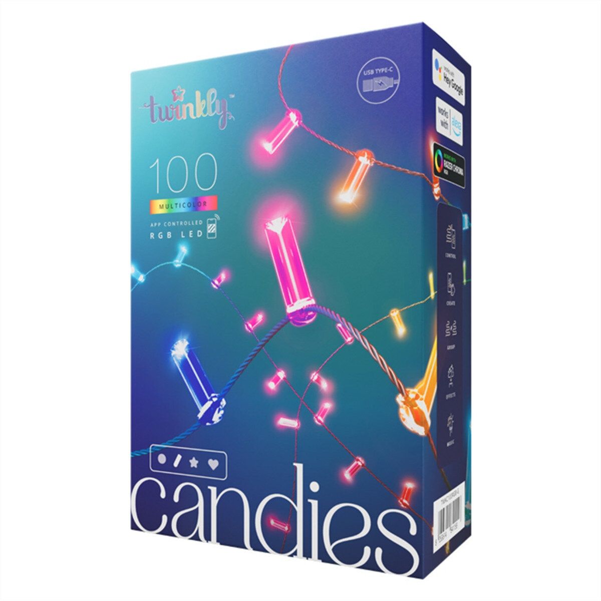 コストコ商品!Twinkly トゥインクリー キャンディーズ 100LED スマートデコレーションライト ct70404 sou