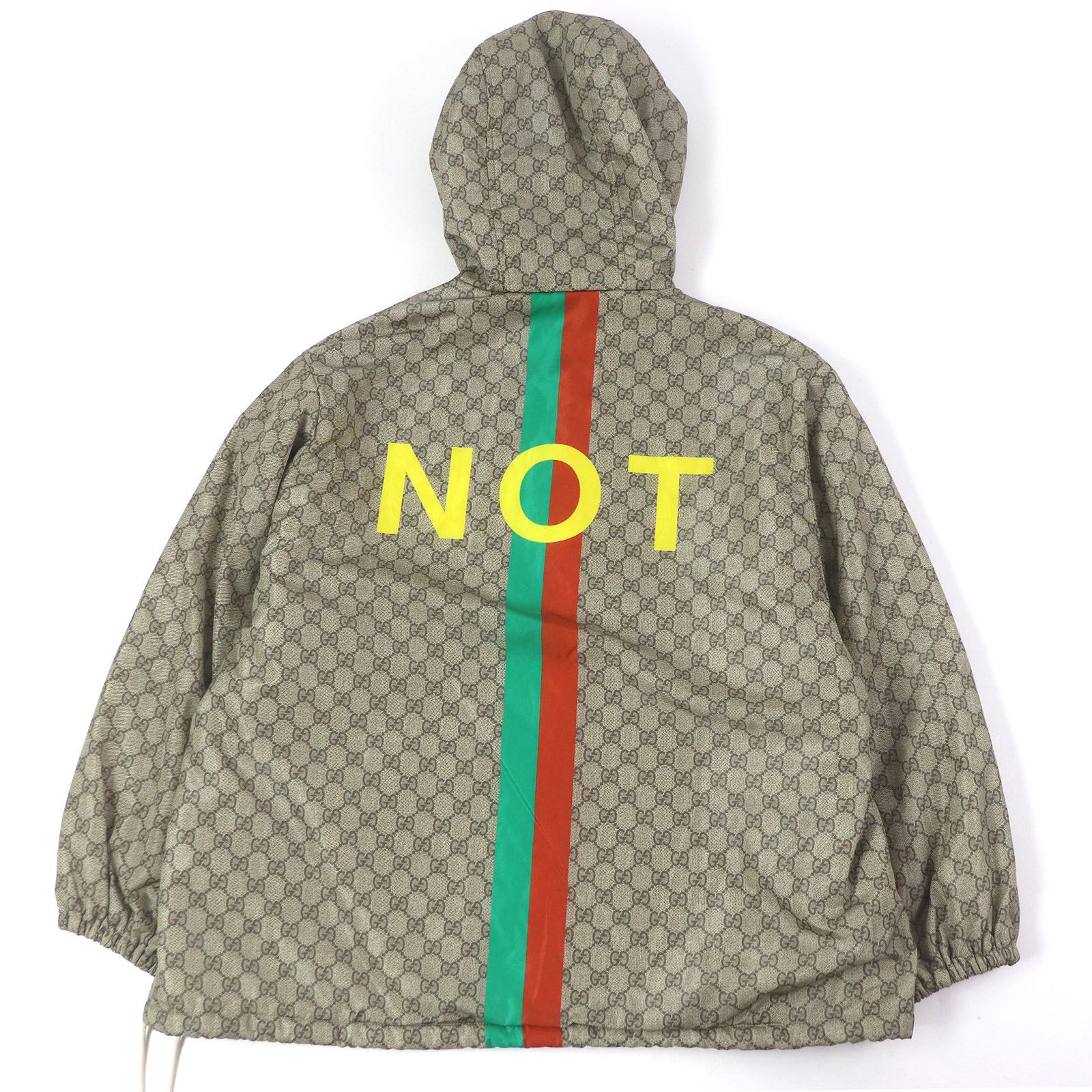 極美品□GUCCI グッチ 20AW 636391 GGロゴ総柄 FAKE NOTプリント