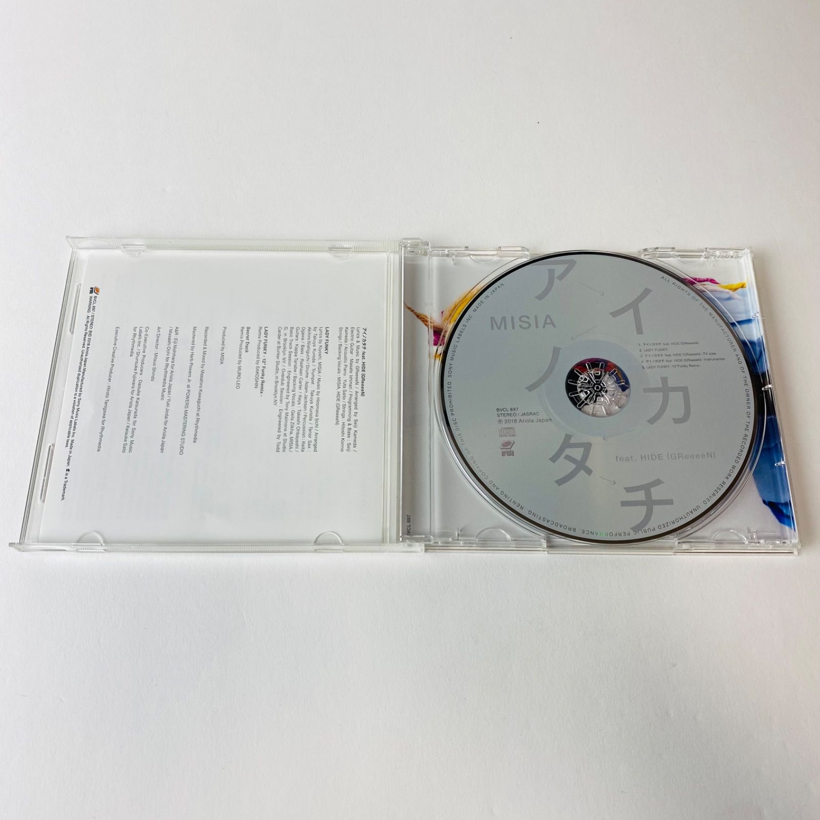 Hiro MISIA　非売品　Never gonna  cry！ レコード 帯付] MISIA/アイノカタチfeat.HIDE(GReeeeN) BVCL-897 [N8]【CD