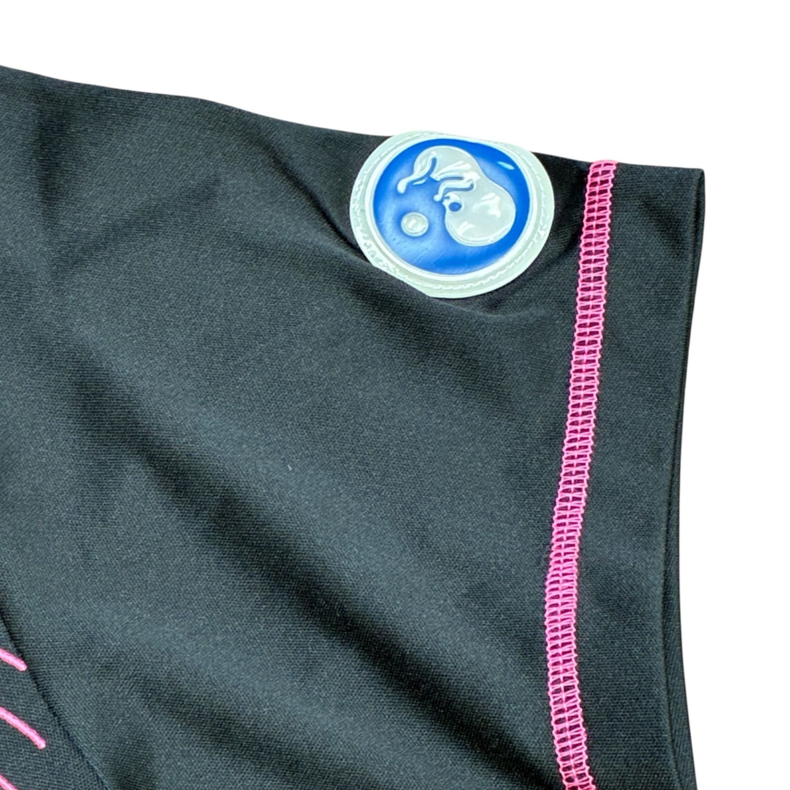 FOTUS フェトウス ボディパターン Tシャツ ブラック ネオン ピンク