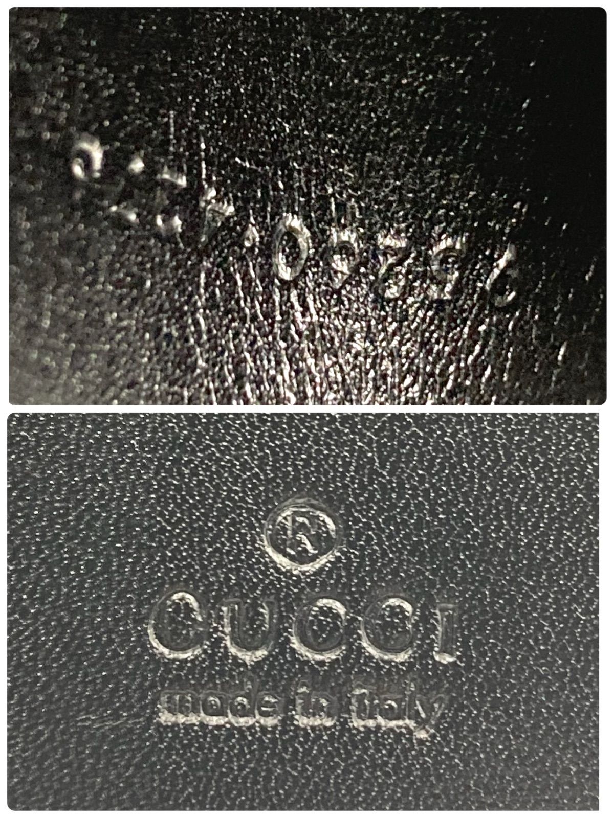美品　グッチ 115263 レザー ブラック 馬蹄 コインケース　小銭入れ GUCCI グッチ コインケース 馬蹄型 小銭入れ ブラック 黒 Gロゴ