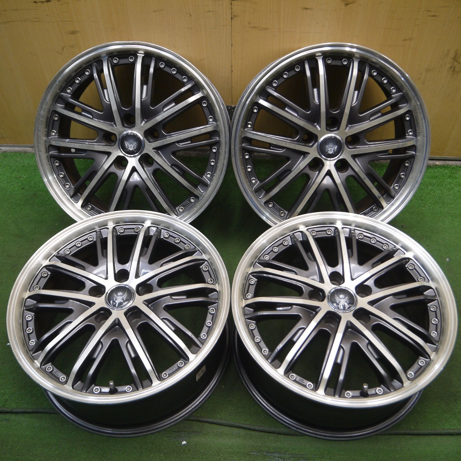 *送料無料* 4本価格STEINER VZ5 ENKEI 17インチ ホイール 17×7J シュタイナー エンケイ PCD114.3/5H4051007Hホ