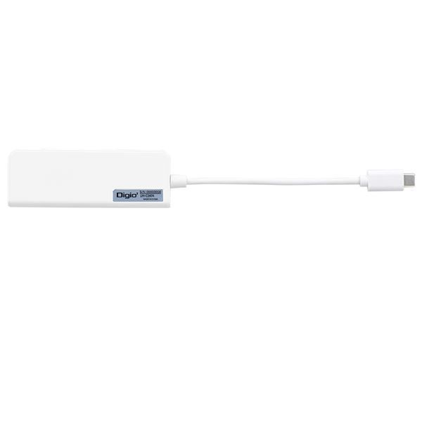 Digio2 USB3.2Gen1 Type-C 4ポート変換ハブ UH-C3404W ホワイト Digio2