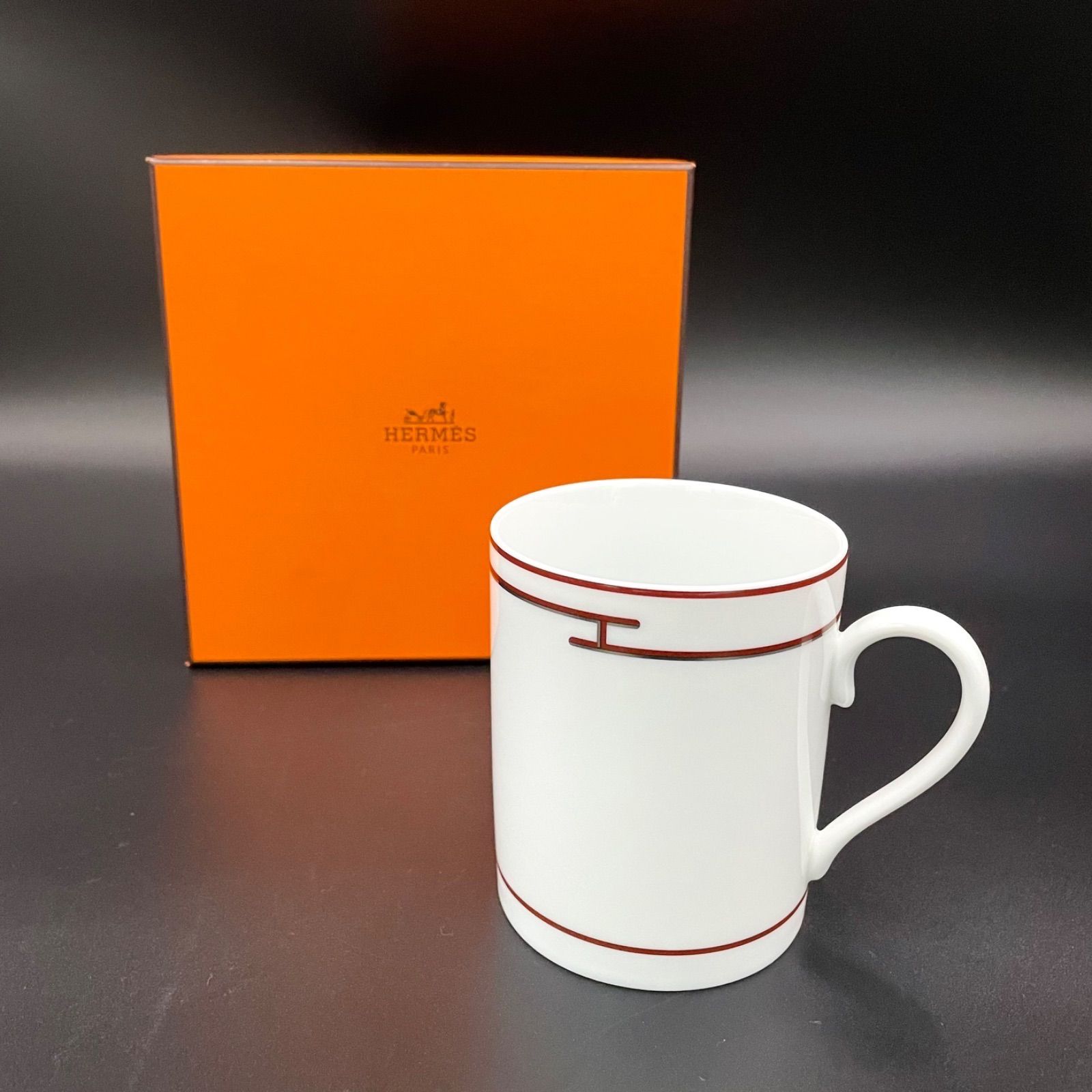 未使用品 ◇ エルメス ◇ リズム ◇ レッド マグカップ 廃盤 HERMES