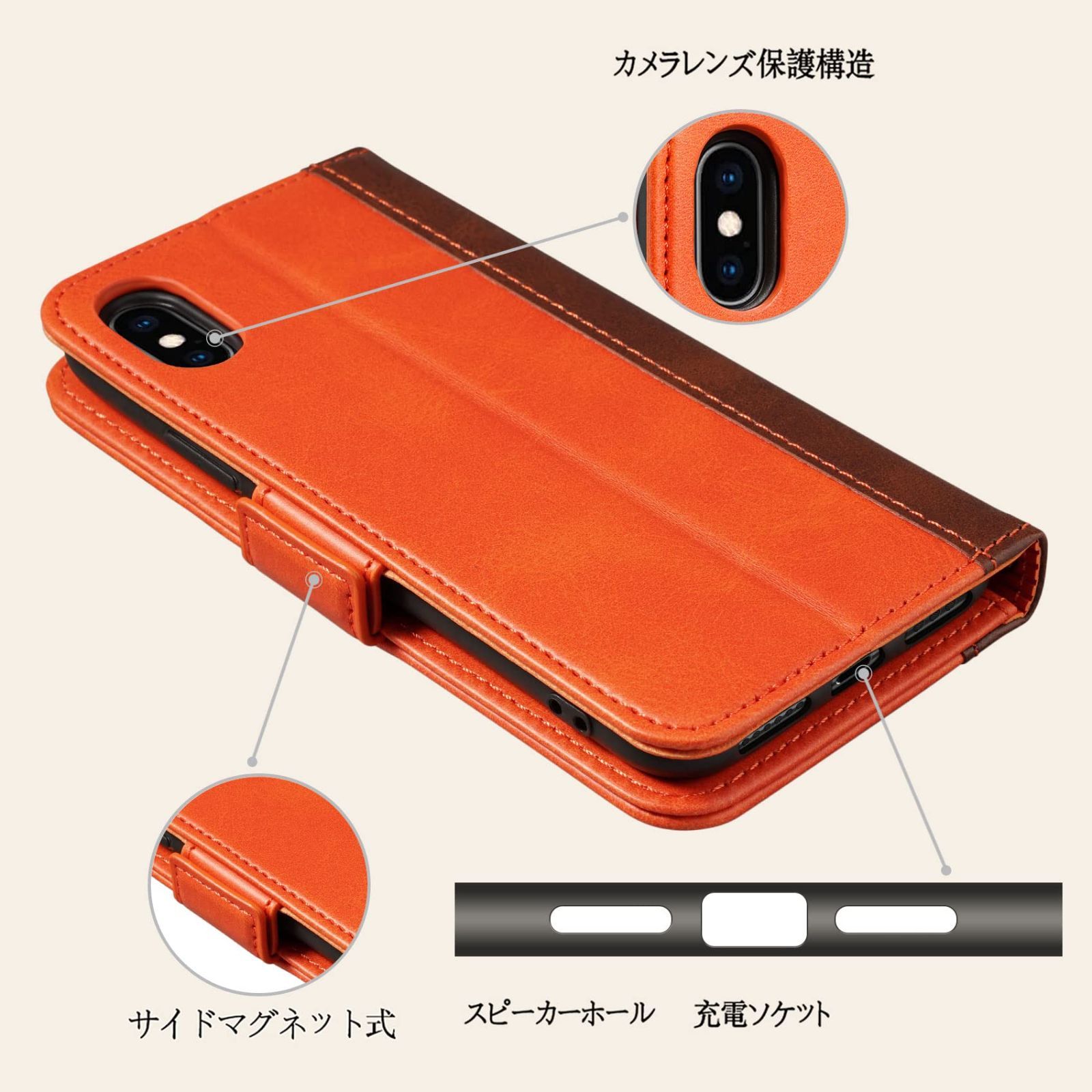 人気商品】iPhone Xs ケース 手帳型 iPhone x ケース Rssviss