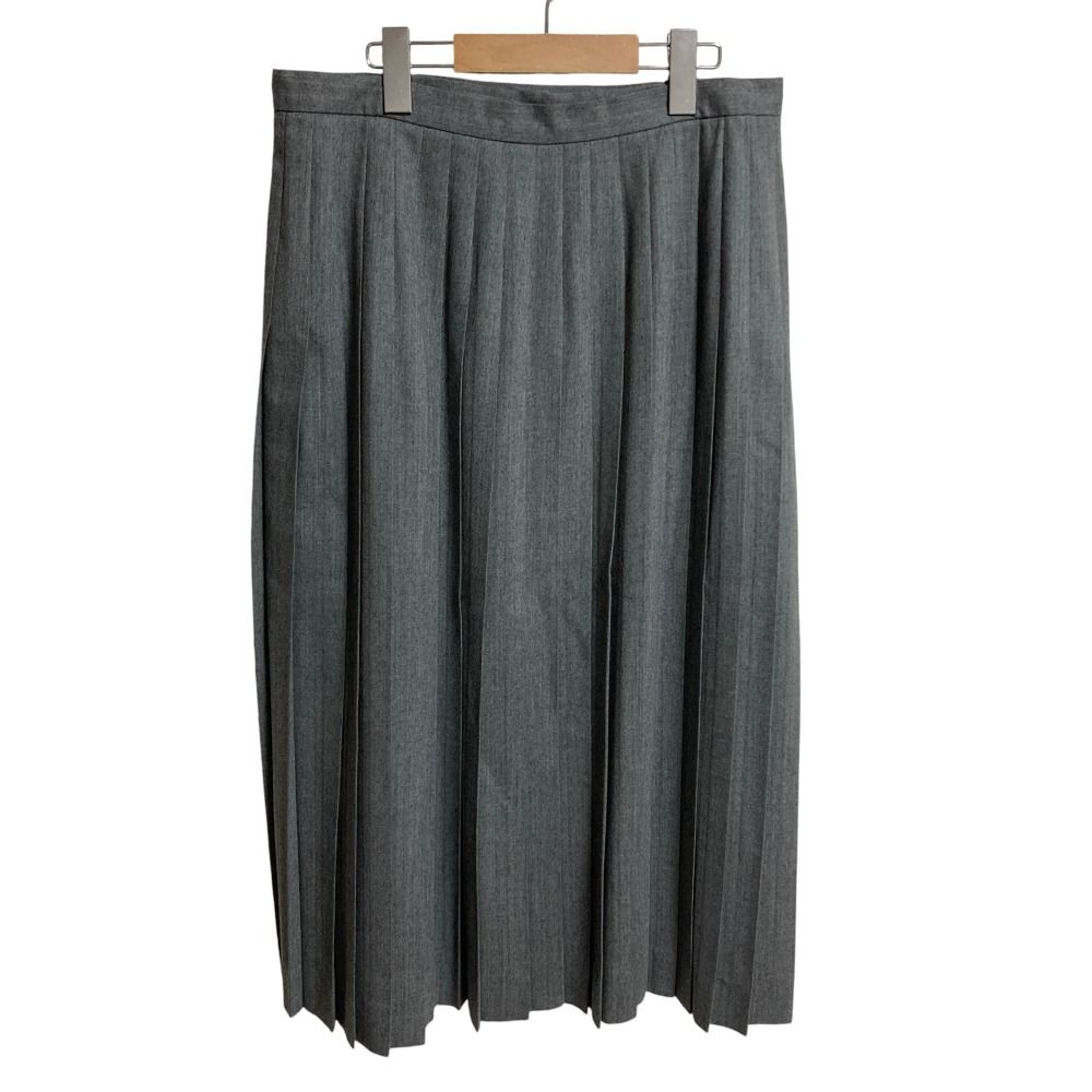 Burberrys バーバリーズ ヴィンテージ プリーツ ラップスカート 大きいサイズ15 グレー レディース 古着