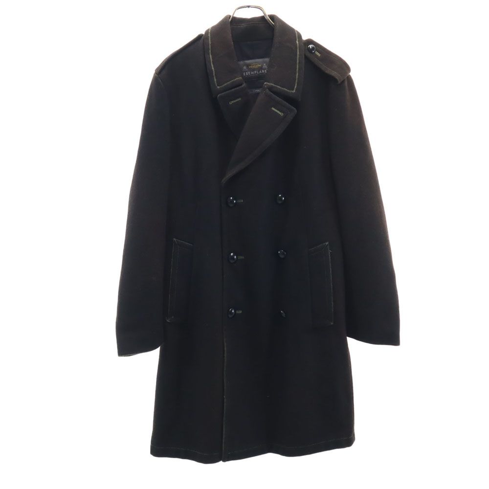 ESEMPLARE エセンプラーレ ウールブレンド オーバー ロングコート L ブラウン メンズ ESEMPLARE エセンプラーレ ウールブレンド オーバー ロングコート L