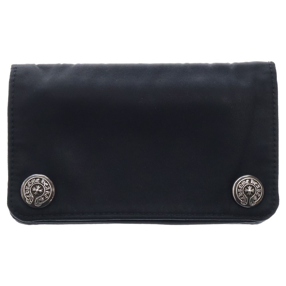 CHROME HEARTS (クロムハーツ) 1ZIP ナイロンウォレット ブラック