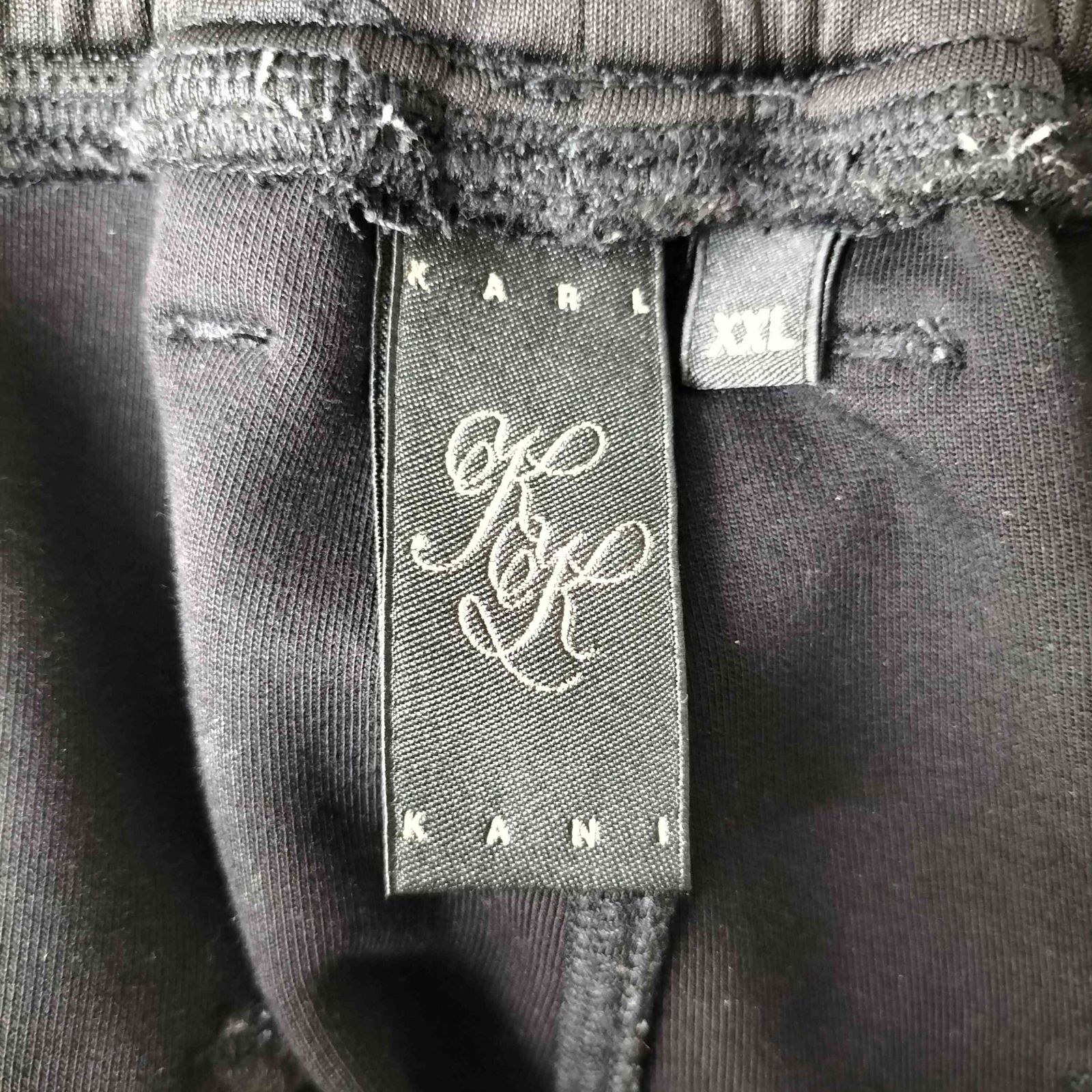 カールカナイ　Karl Kani　スウェット　ブラック　黒　刺繍ロゴ　XL