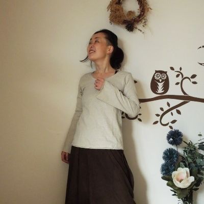 asana ヘンプコットン 厚手 フレアースリーブ●草木染めマクガ asana ヘンプコットン フレアースリーブ・草木染め【パヤカ オンライン