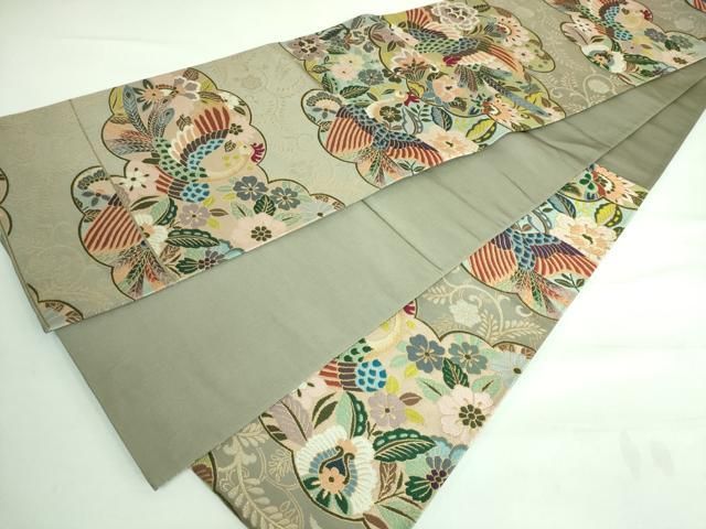 真作/東山逸人/乃木将軍/詞/布袋屋掛軸HD-621 平和屋着物□極上 西陣織 陰山織物謹製 箔屋清兵衛 六通柄袋帯