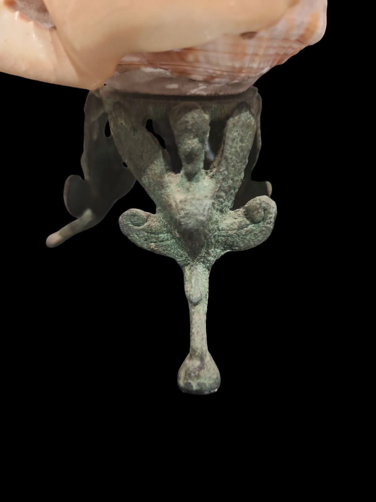 イタリア製 シェル カメオ ランプ スタンド アンティーク 当時物 照明