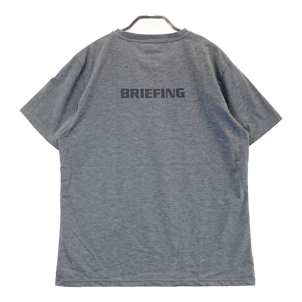 サイズ：MEDIUM BRIEFING GOLF ブリーフィング  半袖Tシャツ  グレー系 [240101503523] ゴルフウェア メンズ ストスト サイズ：MEDIUM BRIEFING GOLF ブリーフィング 半袖Tシャツ