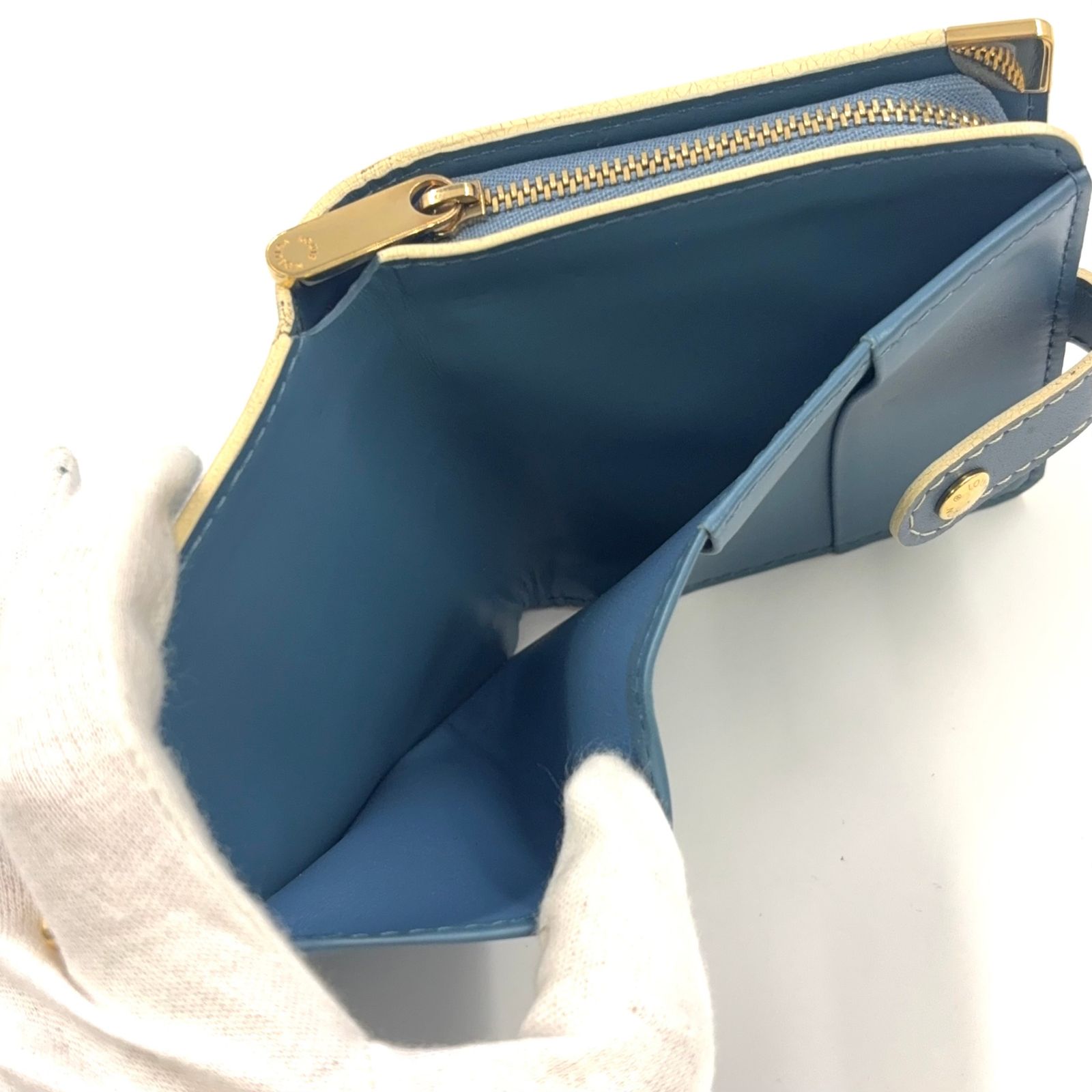 LOUIS VUITTON スハリ コンパクトジップ ファスナー付二つ折り