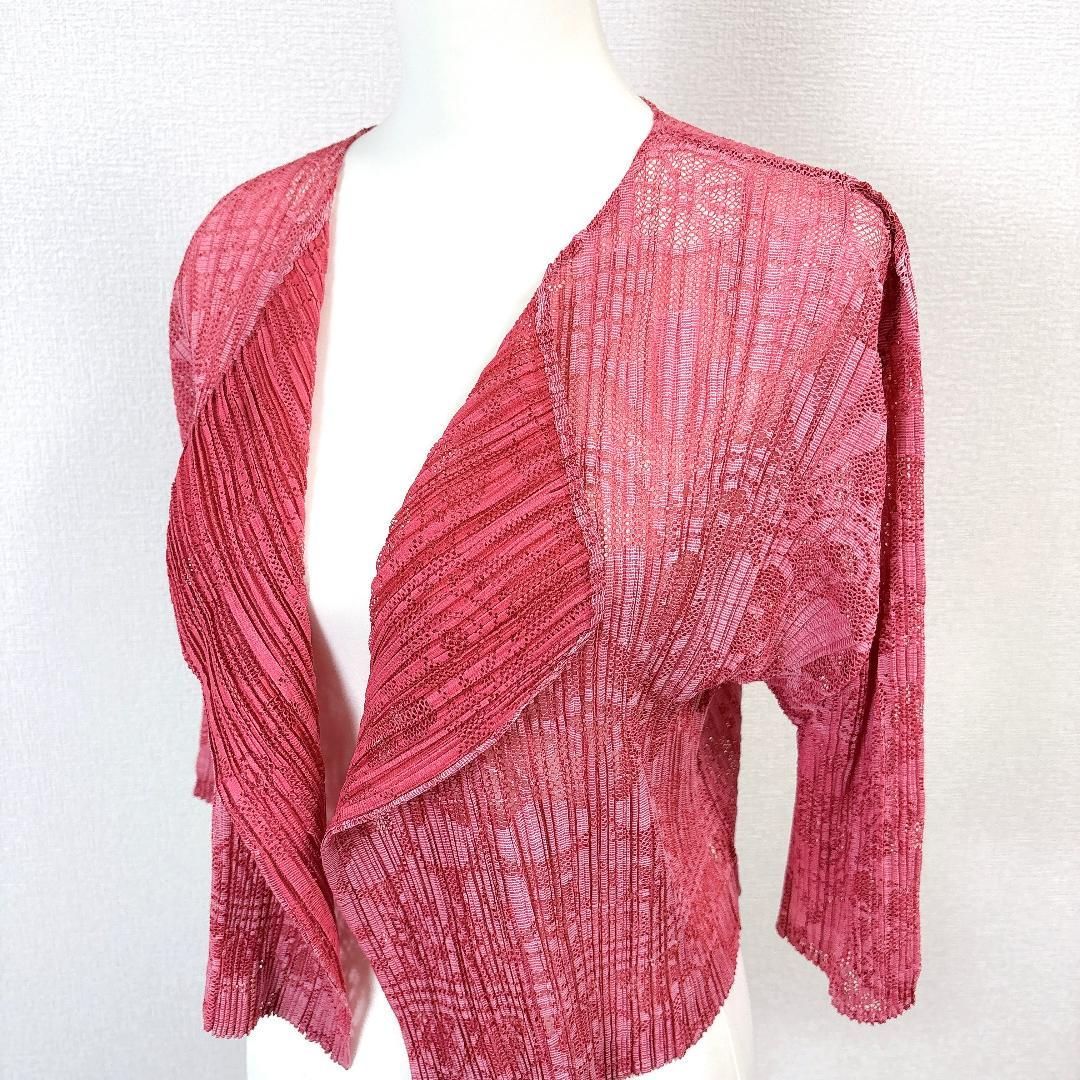 プリーツ カーディガン