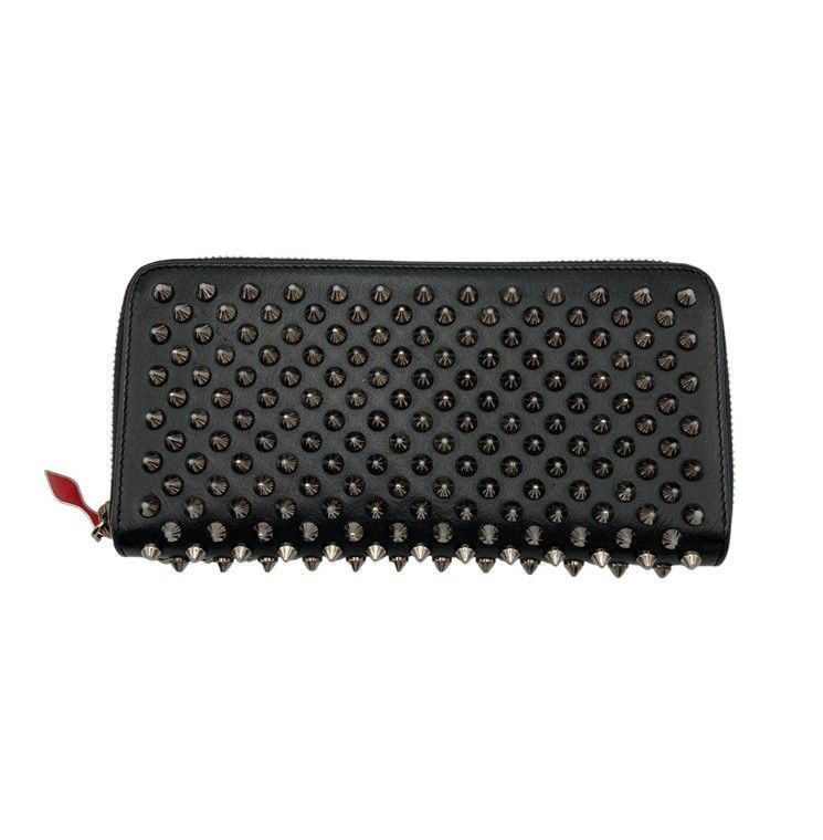クリスチャンルブタン Christian louboutin パネトーネ スパイク ラウンドファスナー長財布 1175099 D4