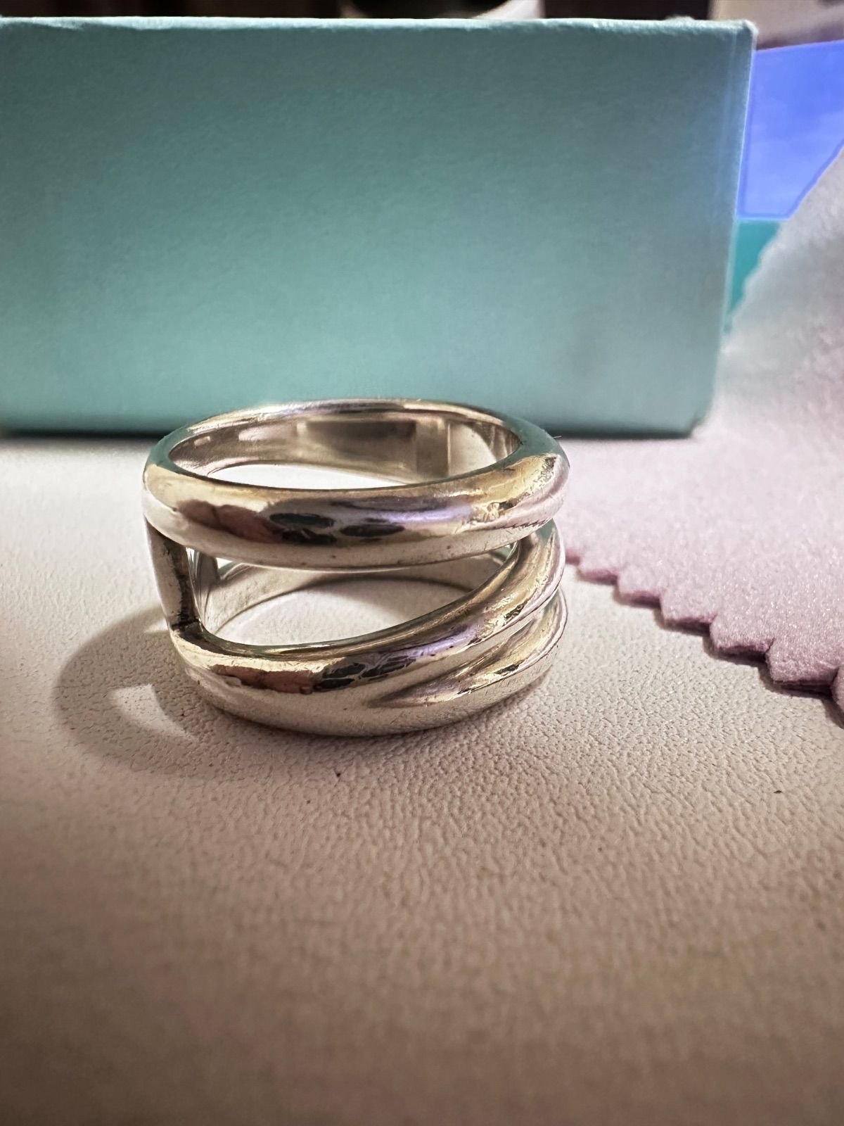 TIFFANY＆Co. ティファニー リング ダイアゴナ 希少廃盤商品 約9