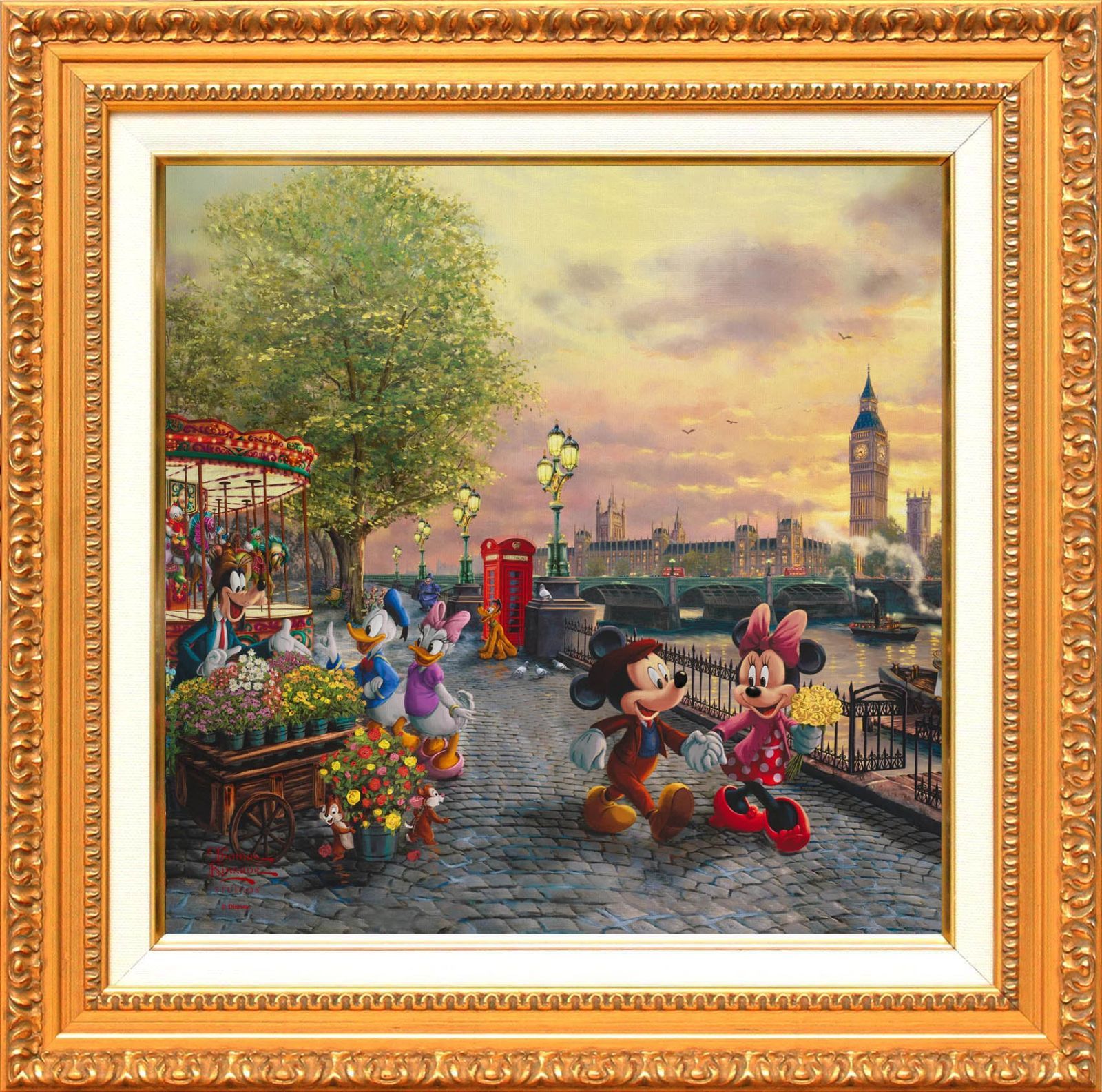 トーマスキンケード　ピノキオ　ブルーフェアリー　絵画　キャンバスアート新品 トーマスキンケード ピノキオ ブルーフェアリー 絵画 キャンバスアート