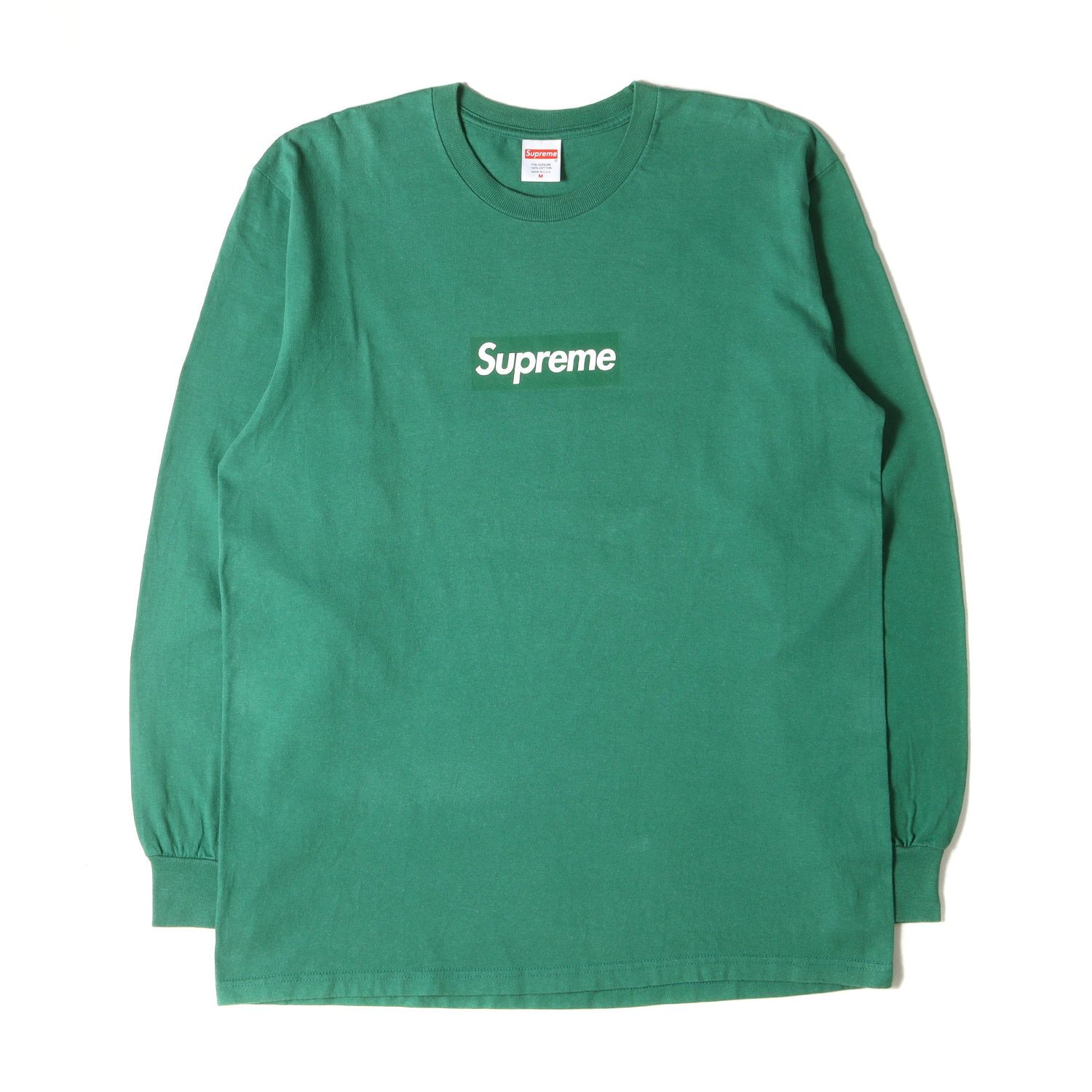 美品 Supreme シュプリーム Tシャツ サイズ:M 20AW ボックスロゴ ロングスリーブTシャツ Box Logo L/S Tee ライトパイン トップス カットソー 長袖【メンズ】