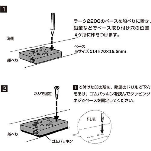 1700 第一精工ロッドホルダー竿受け ラーク竿受け 1700 ボート用 01018