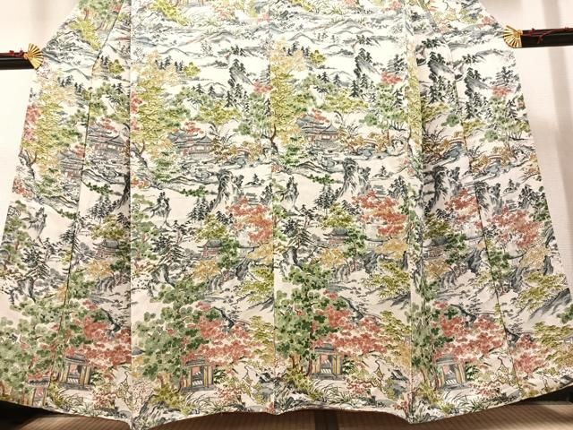 平和屋着物□訪問着 風景草木文 正絹 逸品 AAAW2934ph