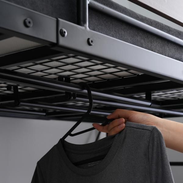 パイプベッド耐荷重150kg 高さ125cm