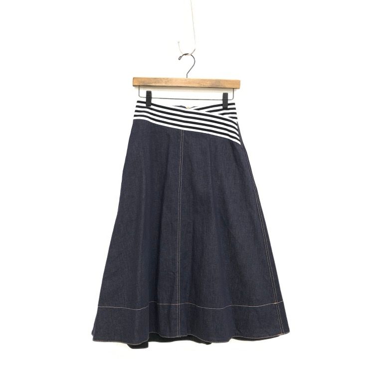 BORDERS at BALCONY ボーダーズアットバルコニー デニム スカート  
