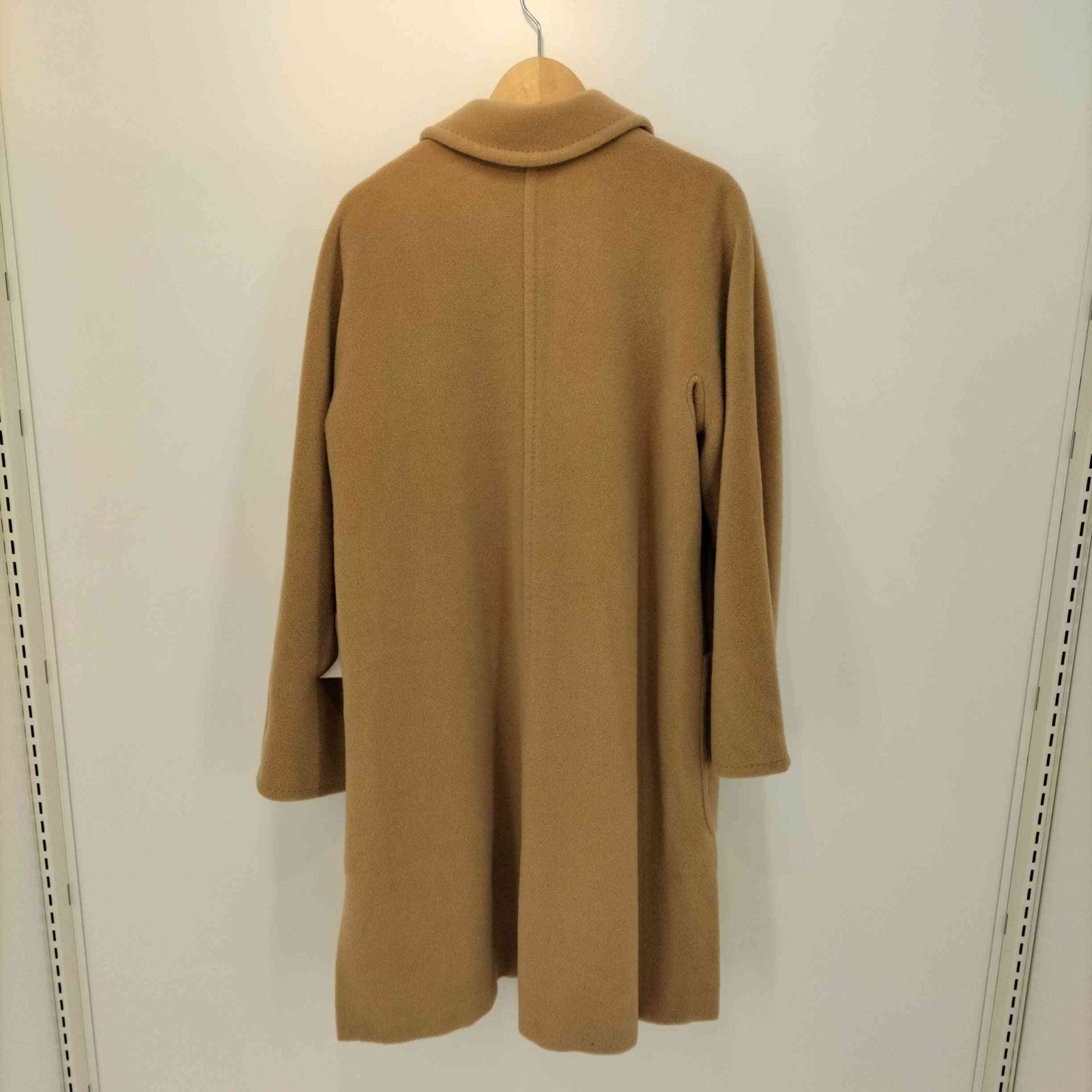 【中古王】 MaxMara マックスマーラ　コート　ウール　カシミヤ混 MAX MARA マックスマーラ イタリア製 白タグ カシミヤ混